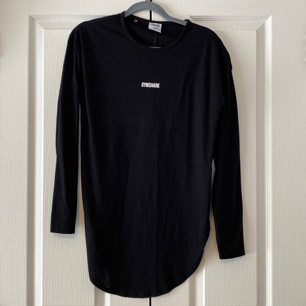 Gymshark Open Back Long Sleeve Workout Top Size Small Athleisure Activewear - Picture 2 of 9